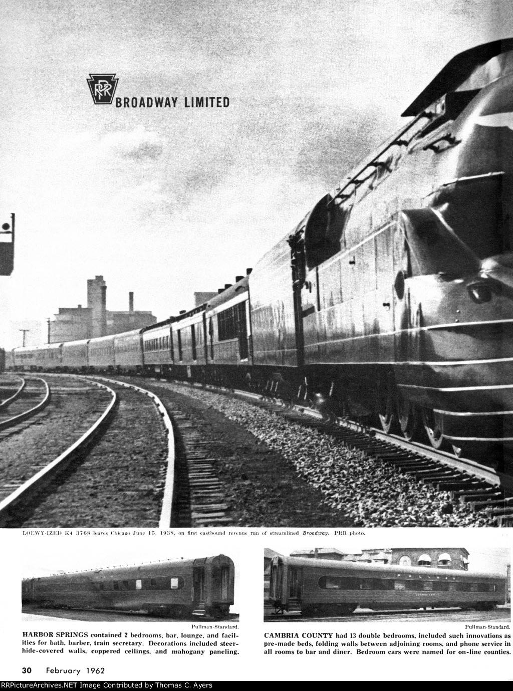 "The Broadway Limited," Page 30, 1962